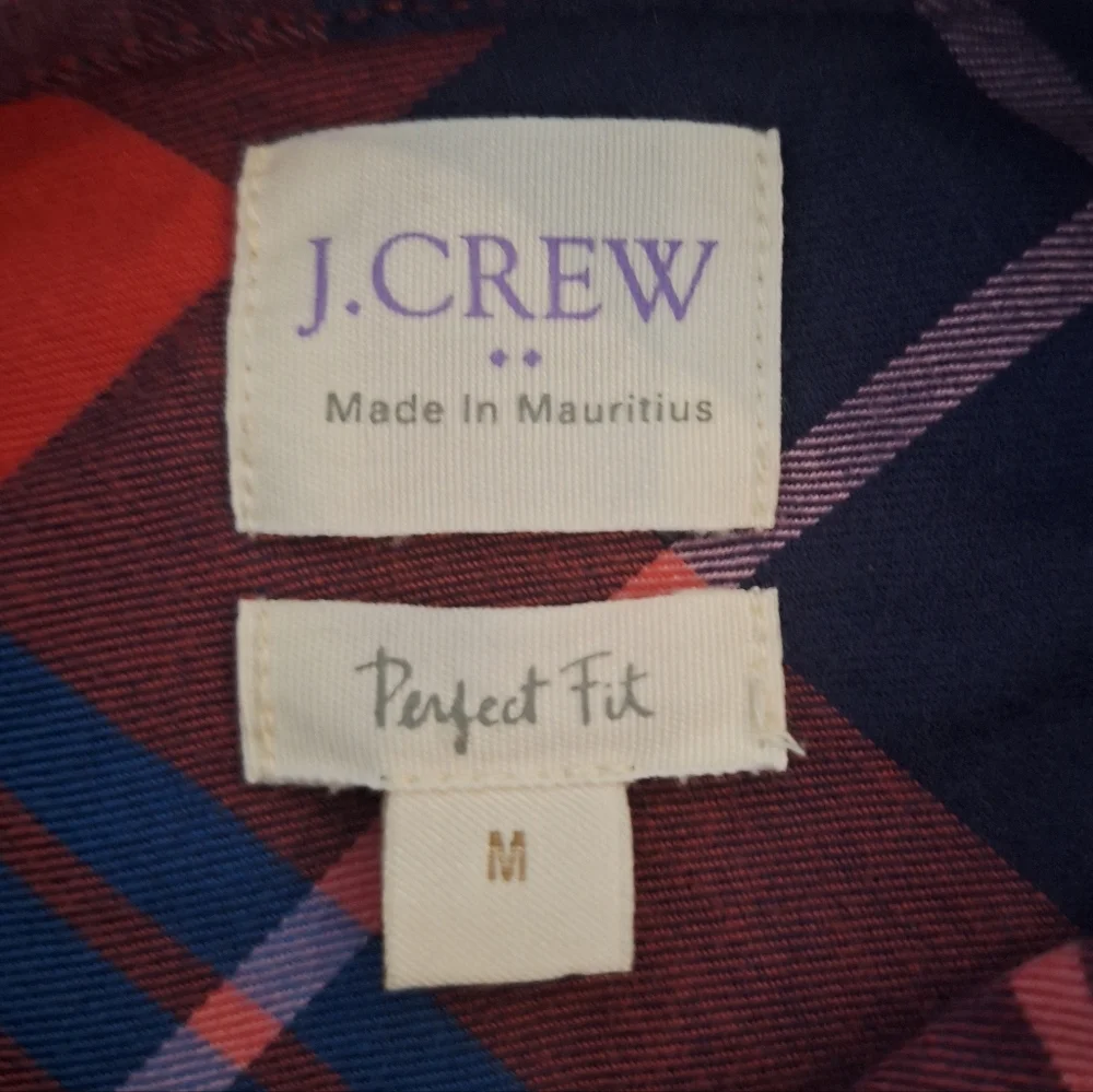 J.CREW BUNDLES  Navy and Red Plaid Button Down Shirts